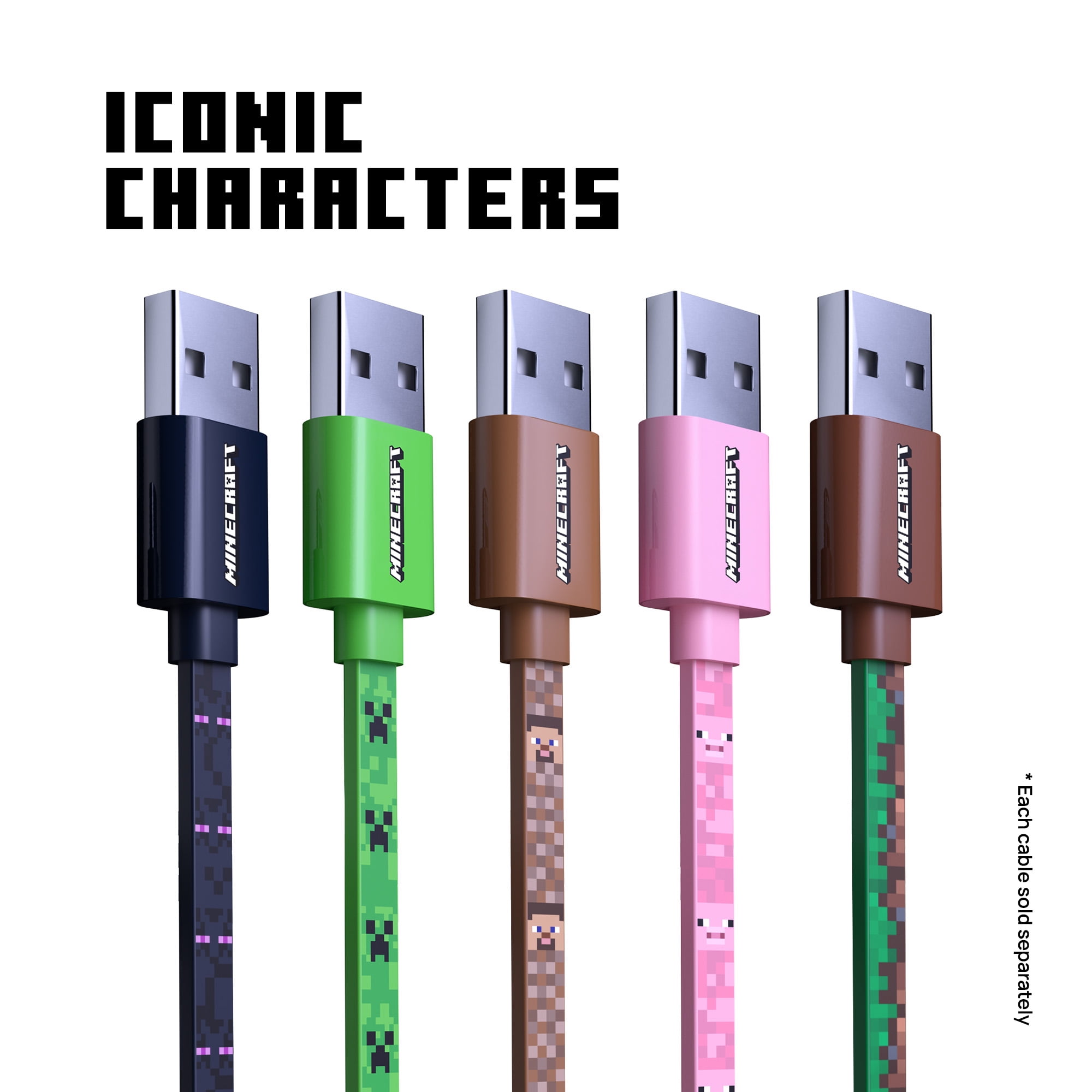 Liquipel Powertek Minecraft USB-A to Lightning - Enderman