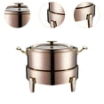 thumbnail image 6 of DOMELAY Catering Buffet Servers and Heaters Chafing Dish for Picnic Home Use Parties Gold, 6 of 9