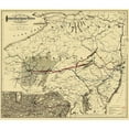 thumbnail image 3 of Colton 13x12 Black Modern Framed Museum Art Print Titled - Seaboard, Pennsylvania and Western Railroad 1884, 3 of 5