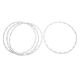 thumbnail image 3 of Anillo de protección de llanta de rueda de 4 piezas Anillo protector de ajuste de bordes de rueda elegante y resistente para ruedas de 19 pulgadas Reemplazo para Tesla modelo Y Blanco, 3 of 6
