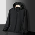 thumbnail image 2 of Feancey Rain Coat Women Lightweight Waterproof Hooded Rain Jackets Full Zip Outdoor Hiking Windbreaker Raincoats with Pockets Black XXL, 2 of 5