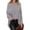 Gray, variant on CoCopeaunts Womens Casual Sweaters Pullover Long Sleeve Waffle Cable Knit Pullover Loose Fitting Jumper Tops Fall Tops 2022