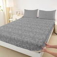 thumbnail image 3 of Feelyou Boho Damask Teen Queen Sheet Sets, Sliver Magic Dragon Bed Set, 4-Piece, 3 of 7