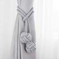 thumbnail image 3 of Cateissary 2 piezas de cortinas colgantes de algodón Tieback decoración moderna Holdback Strap Tie Backs para el hogar sala de estar dormitorio Sombras de ventana Gris, 3 of 6