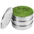 thumbnail image 1 of Kit para germinar semillas SOLIGT de acero inoxidable de 2 niveles, 20 cm, 1 of 6
