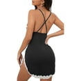 thumbnail image 4 of LilyLLL Womens Babydoll Nightdress Chemise Spaghetti Strap Sleepwear Gown Lace Lingerie, 4 of 4