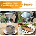 thumbnail image 5 of Pour Over Coffee Dripper Stainless Steel Reusable Filter Paperless Cone Coffee Maker Dripper for 1-2 Cup, 5 of 7