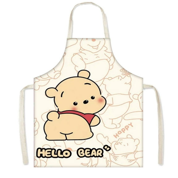 Winnie the Pooh Chef Aprons Adjustable, BBQ Waterproof & Oil-Proof Aprons  Cute Gifts  75x65cm