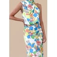 thumbnail image 4 of Vestido Maxi de Satén sin Mangas con Cuello Simulado para Mujer PRETTYGARDEN Talla S, 4 of 6