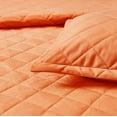thumbnail image 6 of Home Soft Things 5 Piece Velvet Quilted Bedspread Set - Burnt Orange - Oversize King (122" x 106"), 6 of 7