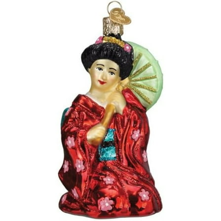 Old World Christmas Blown Glass Ornament for Christmas Tree, Geisha