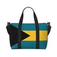 thumbnail image 2 of Travel Duffle Bag Flag Of The Bahamas Weekender Overnight Gym Tote Shoulder Bag Workout Duffel Bag For Women Men, 2 of 6