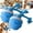 2pcs*Blue, variant on Power Tail 2.0 Dog Toy, Powertail 2.0 Moving Dog Ball with Touch Motion Activated, Interactive Toys with Motion Activated, Rolling Ball for Puppy/Small, USB Rechargeable