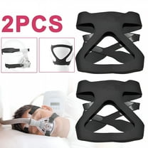 XIRQI 2Pcs CPAP Mask Headgear Strap,Universal CPAP Headgear Strap,Comfortable Durable Stretchy Material,Standard Black