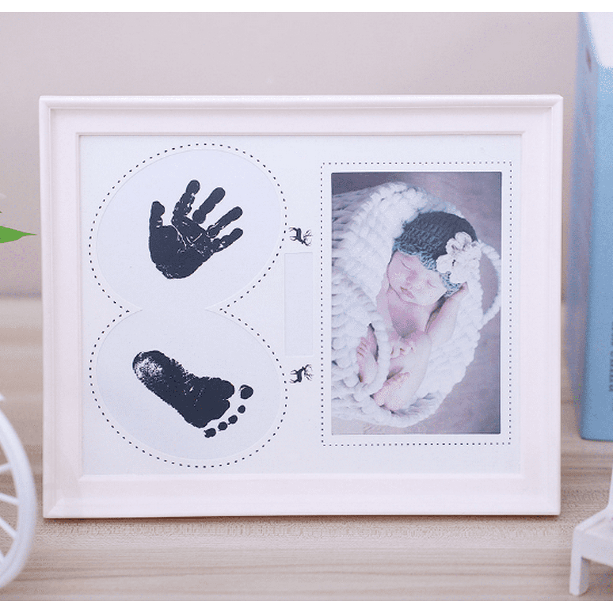 Chainplus Baby Handprint Kit |NO Mold| Baby Picture Frame, Baby 