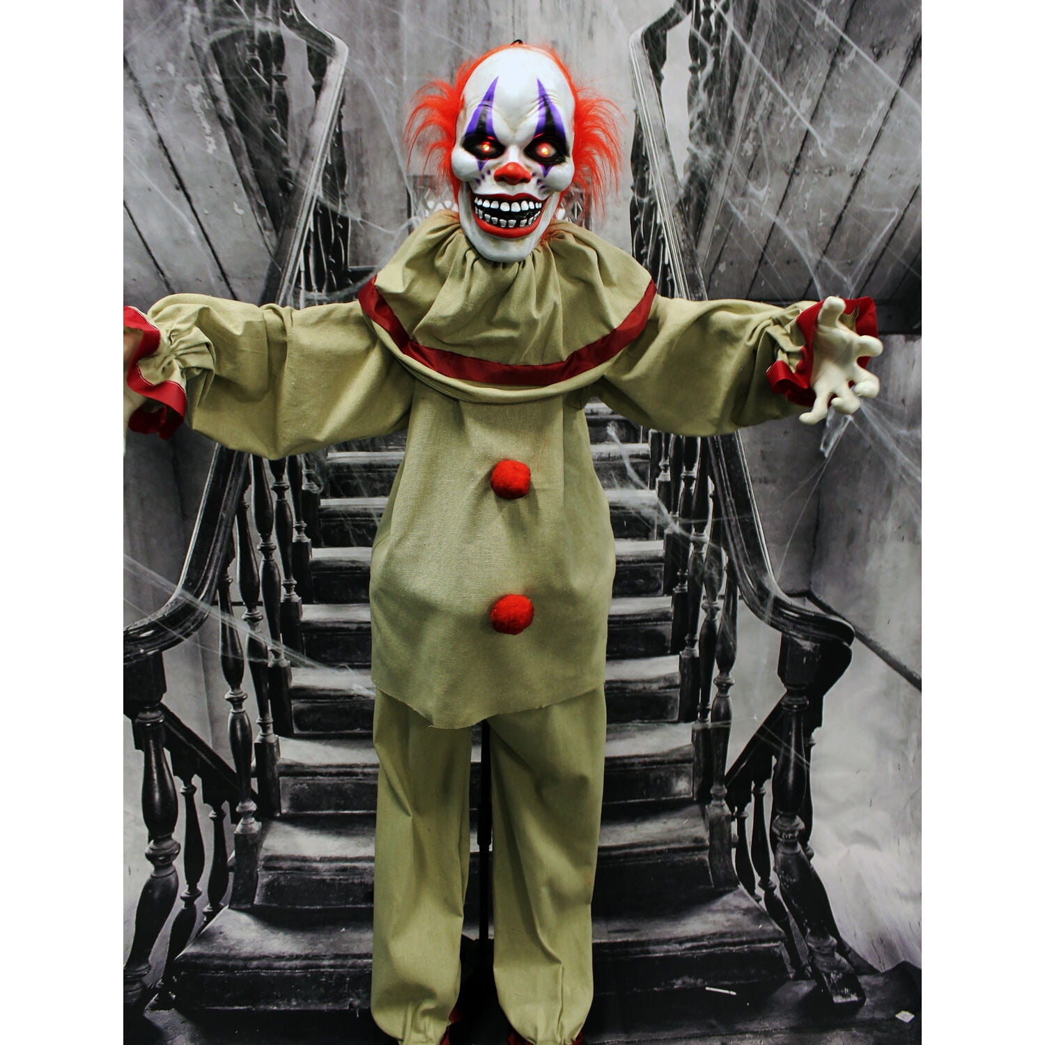 Direct nieuws eetlust Haunted Hill Farm 5-Ft. Animatronic Clown, Indoor/Outdoor Halloween  Decoration - Walmart.com