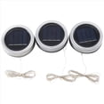 thumbnail image 3 of 3 Uds. Tapa de Luz Decorativa Solar para Exteriores, Resistente Al Agua, Vidrio de EnergíA Solar, Accesorios de Luz Decorativos, Blanco CáLido, 3 of 5