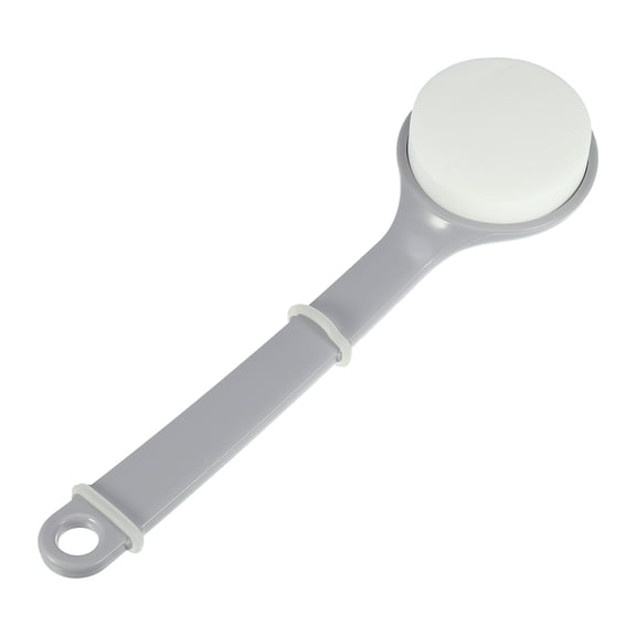 Unique Bargains Long Handle Back Scrubber Bath Brush for Shower 11.42"x3.15"x0.98" Gray