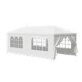 thumbnail image 6 of ZENY Outdoor Wedding Party Tent Gazebo Canopy White 4 Walls W/Windows + 2 Solid Walls 10 x 20', 6 of 10