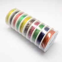 Round Iron Wire Mixed Color 24 Gauge 0.5mm about 22.96 Feet(7m)/roll 10 rolls/set