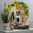 thumbnail image 6 of Bootesun 4FT Christmas Mirror Garland with Light, Artificial Norfolk Pine Cypress Garland, Realistic Norfolk Pine Christmas Decoration for Xmas Mirror Fireplace Mantle Wall Table Stairs Indoor Decors, 6 of 6