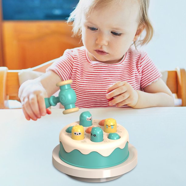 Juguete Whack-A-Mole Con Forma De PastelJuguete Whack-a-Mole con forma de pastel, juguete de habilidad motora fina, bonito regalo para niños mayores de 3 años