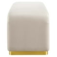 thumbnail image 3 of Modway Koda Performance Velvet Waterfall Long Bench in Brass Almond, 3 of 9