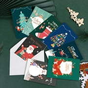 Liquidation des décorations de Noël 2022 ! Feltree Christmas Card Set Santa Claus Cute Animal Diamond Painting Holiday Card