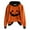Black, variant on ,Halloween Sweatshirts for Women Oversized Pumpkin Face Print Hoodies Essentials Loose Fit Hooded Pullover White XL