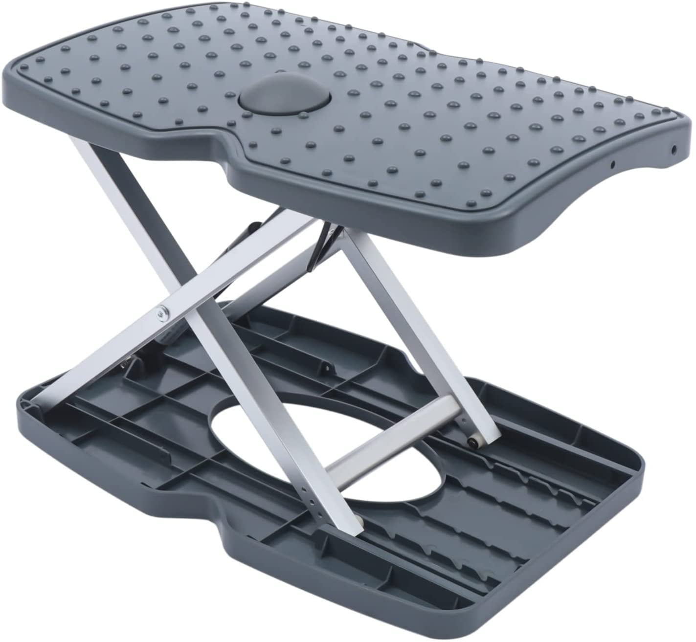 Adjustable Footrest, Foot Stool with Massaging Bead Office Footrests