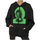 thumbnail image 1 of Chaqueta con capucha Punk suelta con cremallera y estampado de Halloween para mujer, abrigo, sudaderas con capucha, abrigo Pompotops qwe15394, 1 of 8
