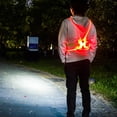 thumbnail image 4 of 1 Set Night Running Light Good Visibility USB Charging ABS Water-Resistant Running LED Vest with Elastic Belt Set Birthday Gift, 4 of 7