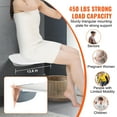 thumbnail image 3 of KFFKFF Wall-Mounted Folding Shower Chair, 13.6'' x 12.8'' When Open, Urea-Formaldehyde Construction, Supports Up to 450 lbs, Compact Design for Elderly, Kids, and Adults, 3 of 9