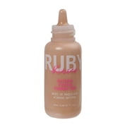 Ruby Kisses Liquid Foundation Medium Coverage, Lightweight, Natural Finish, Face Makeup for All Skin Type, Korean Makeup (Natural Buff)