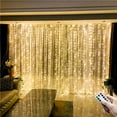 thumbnail image 1 of 1pc, 600LED 6m*3m/19.6ft*9.8ft USB Curtain String Lights, Christmas Garland Fairy, 1 of 4