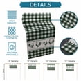thumbnail image 6 of Table Runner - 36 Inch Long, Farmhouse Green Plaid Kitchen Dining Table Runner Dresser Scarves, Vintage Country Cock Checkered Farmhouse Decor for Coffee Tables Wedding Party Banquet, 6 of 8