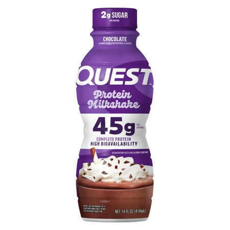 Quest Nutrition, 45g High Protein Chocolate Milkshake 14oz Ready to Drink, 1 Count