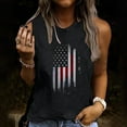 thumbnail image 2 of IROINNID Women's Round Neckline T-Shirt Sleeveless 4th Of July Summer Casual Loose Tops Independence Day, 2 of 5