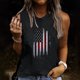 thumbnail image 2 of Camiseta holgada sin mangas con cuello redondo y estampado informal de verano para mujer Pompotops  lopia993420, 2 of 5