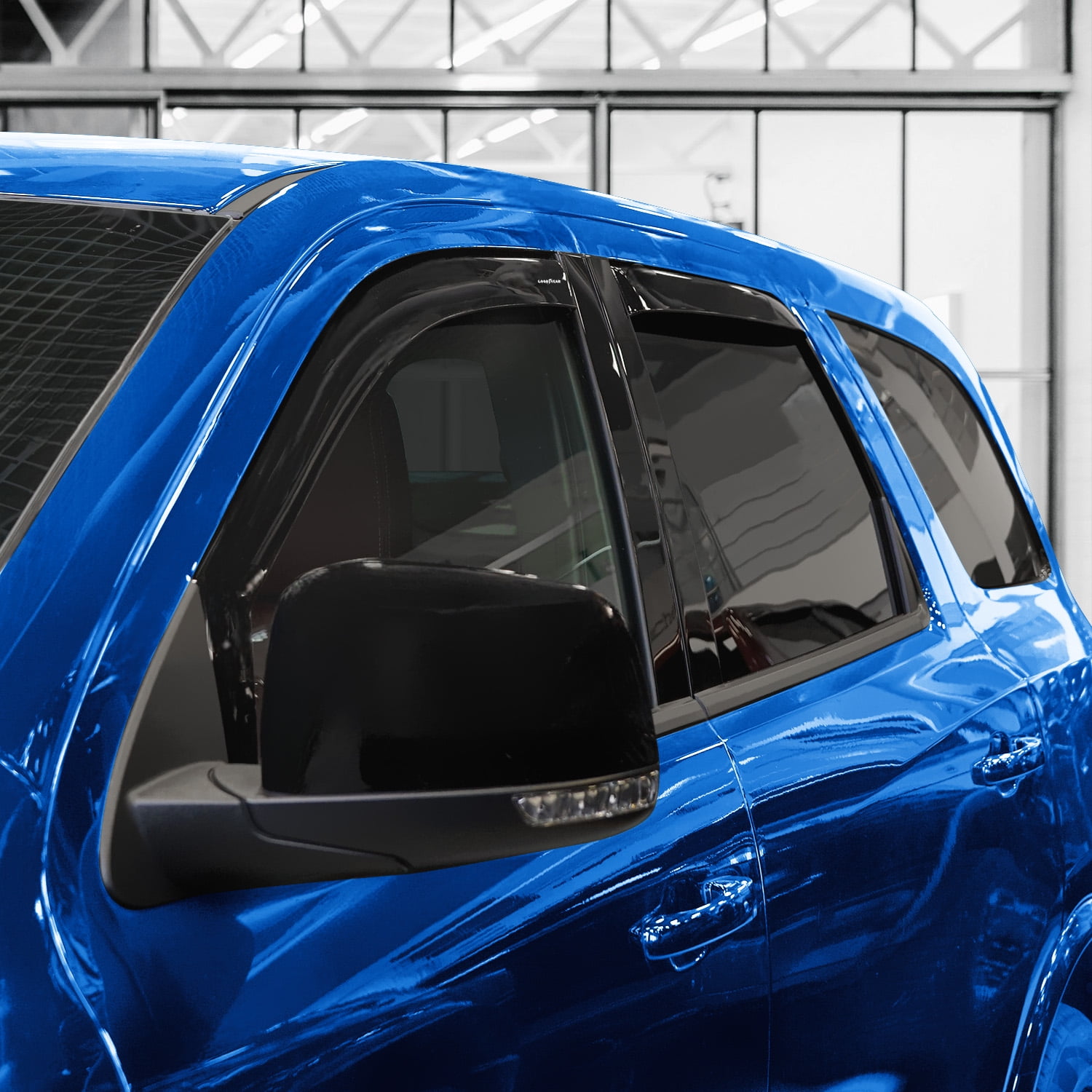 Goodyear Shatterproof In-Channel Window Deflectors for Dodge Durango 2011-2026, Rain Guards, Window Visors for Cars, Vent Deflector, Car Accessories, 4 pcs - GY008116