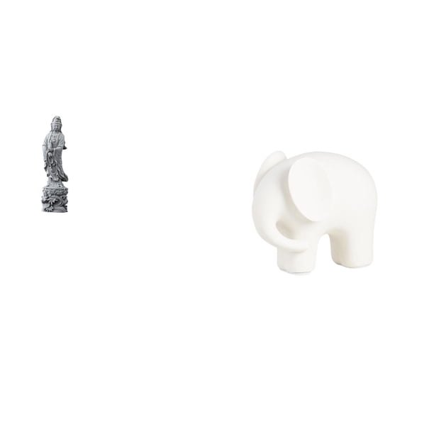 Estatua De Elefante Guan Yin, Adorno De Cerámica De Piedra Coleccionable, Escultura Animal Budista De Feng Shui Chino, Decoración Para Pasillo Interior, Dormitorio, Chimenea, Escritorio,