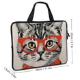 thumbnail image 2 of AWERP Animal Kitty Laptop Bag Diving Fabric Computer Protective Handle Case Soft Carrying Travel Case 10inch, 2 of 5