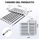 thumbnail image 5 of 4PCS Perchas Ganchos para Pantalones Ropa De 9 Niveles De Acero Inoxidable Multifuncional Perchas Plegables Antideslizantes Ahorro De Espacio Organizadores De Almacenamiento para Faldas Pantalones, 5 of 7
