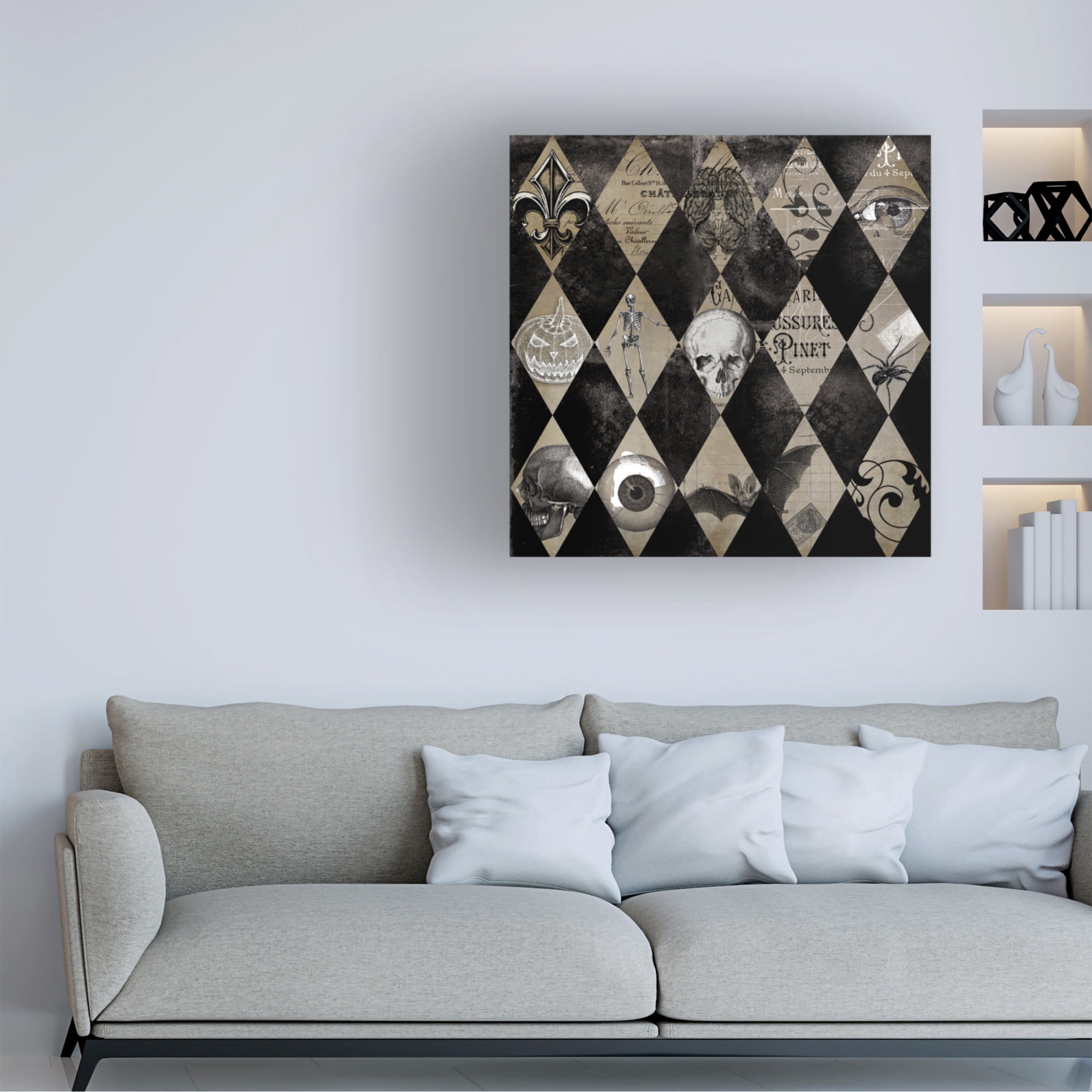 Canvas Wall Art - Sasha 'La Toussant' Wall Art for Living Room, Bedroom, or Office Décor by Trademark Fine Art - 18 x 18 Inches