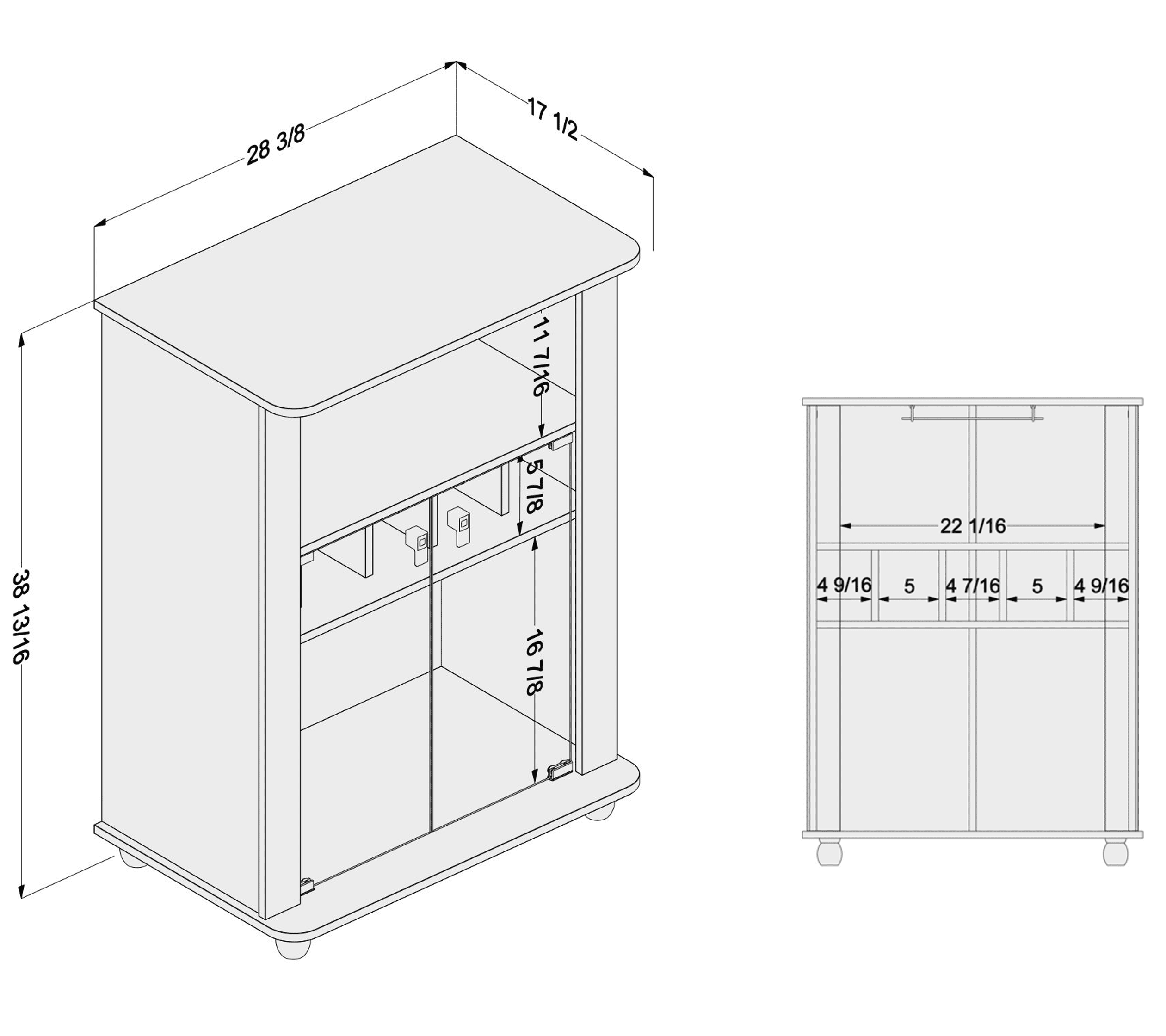 Mini Bar Dimensions
