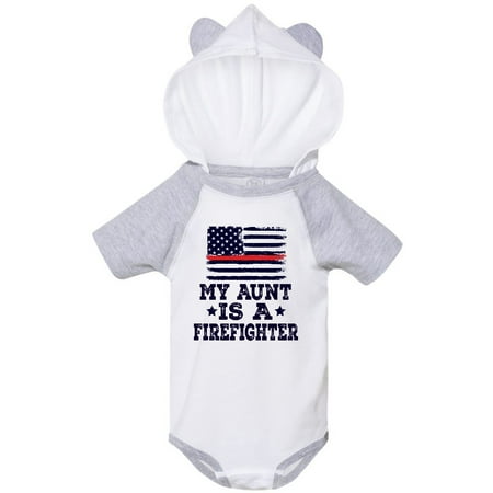

Inktastic Firefighter Flag Aunt Gift Baby Boy or Baby Girl Bodysuit