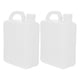 thumbnail image 1 of Jarras de agua de plástico rellenables con tapa, 2 unidades, con asa ergonómica para agua, salsas y bebidas, 1 of 7