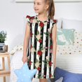 thumbnail image 4 of Balery Rose Flowers Camisón de princesa para niñas, pijama de algodón con mangas abullonadas, suave y bonito.-Medium, 4 of 6