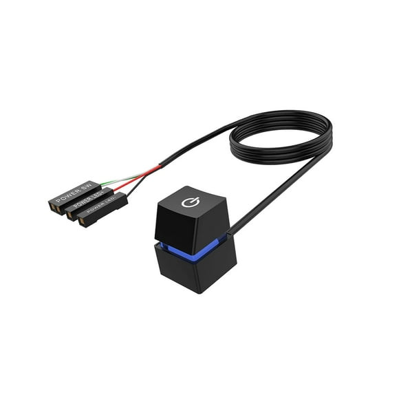 Remote Switches Motherboard Power On Off Switch Switch with Extension Accessories for Cafe Home Blue