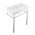 thumbnail image 2 of Reims 30 Ceramic Console Sink White Basin Chrome Legs, 2 of 2